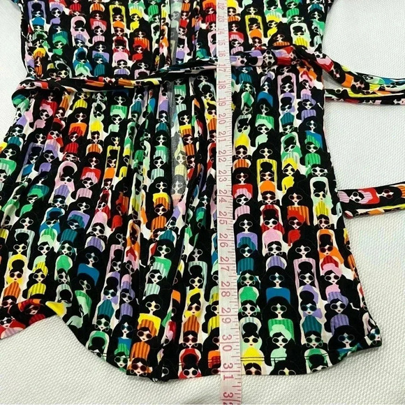 Alice + Olivia “Willa Rainbow Stace Robe Kimono Size Xs Multicolor - Picture 7 of 10
